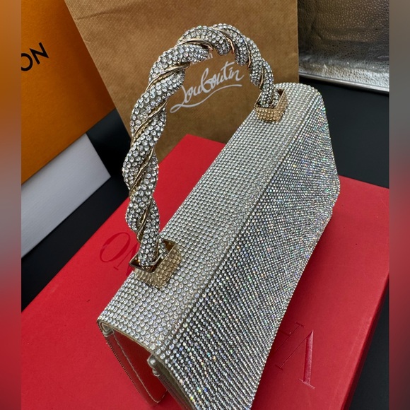 Rhinestone mini handheld and crossbody handbag - Picture 4 of 16